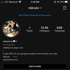 12.5k instagram account